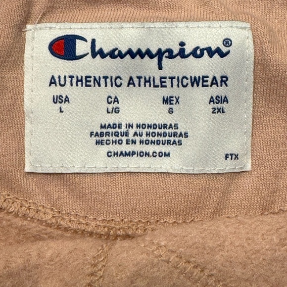 Champion Crew Neck Sweatshirt Blush Pink Size Large - Picture 7 of 7